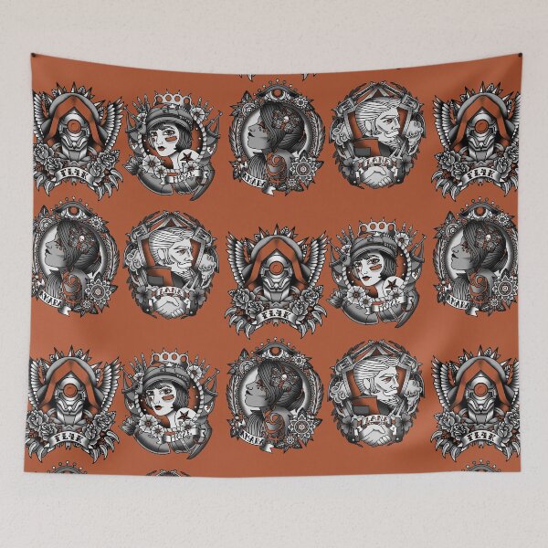 Item preview, 1920’s Tattoo Style Borderlands 3 Squad Orange designed and sold by Toffee Bee.