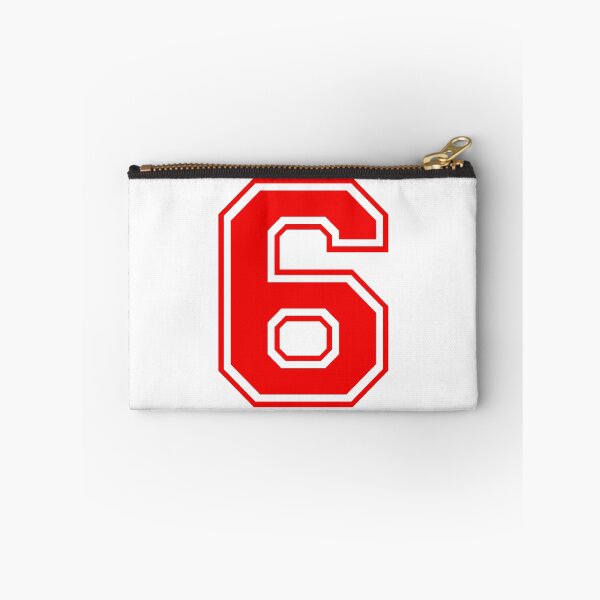 Item preview, Varsity Team Sports Uniform Number #6 - Red designed and sold by RiplMedia.