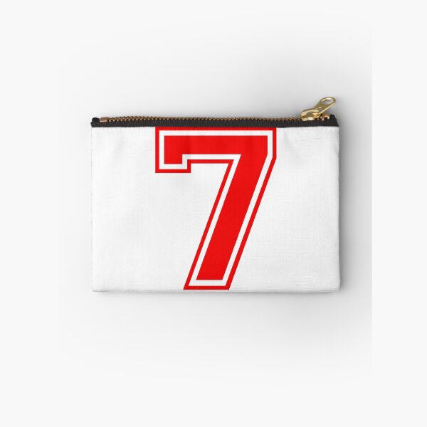 Item preview, Varsity Team Sports Uniform Number #7 - Red designed and sold by RiplMedia.