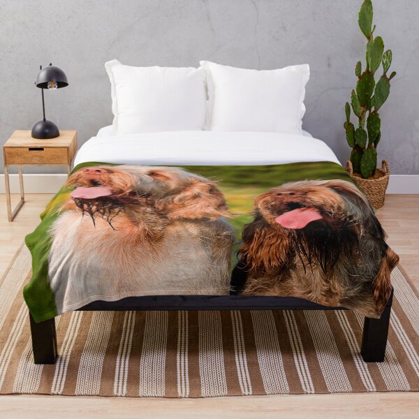 Catching the breeze Spinoni Throw Blanket