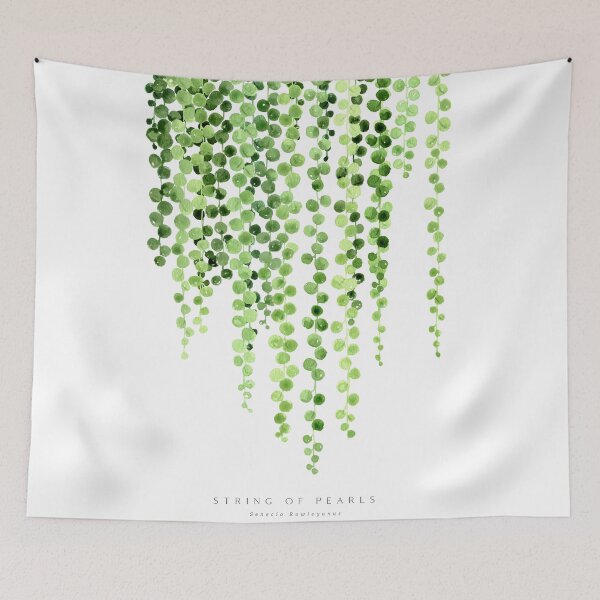 Item preview, Watercolor string of pearls illustration designed and sold by blursbyai.