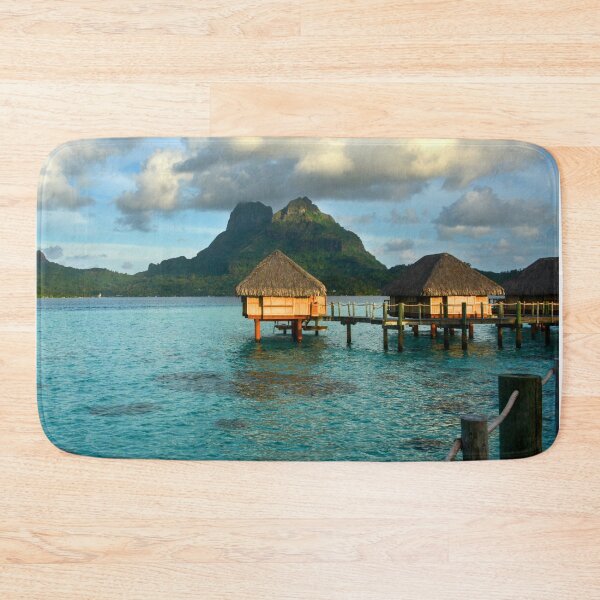 Item preview, Bora Bora Tahiti Bungalow, Blue Water Tropical Paradise designed and sold by Sharon Schwalbe.