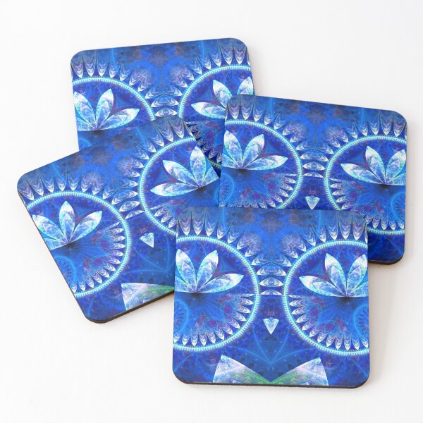 Artikelvorschau, Fractal Stone Wheel Blue von Cesca Veo entworfen und verkauft von cescaveo.