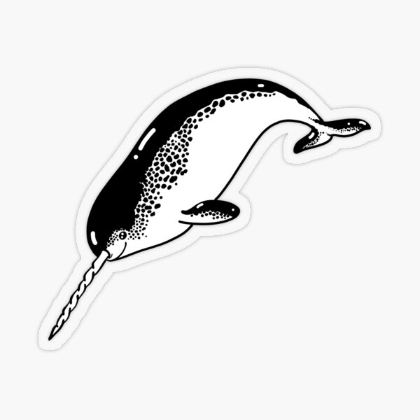 Narwhals are Really Real Transparent Sticker