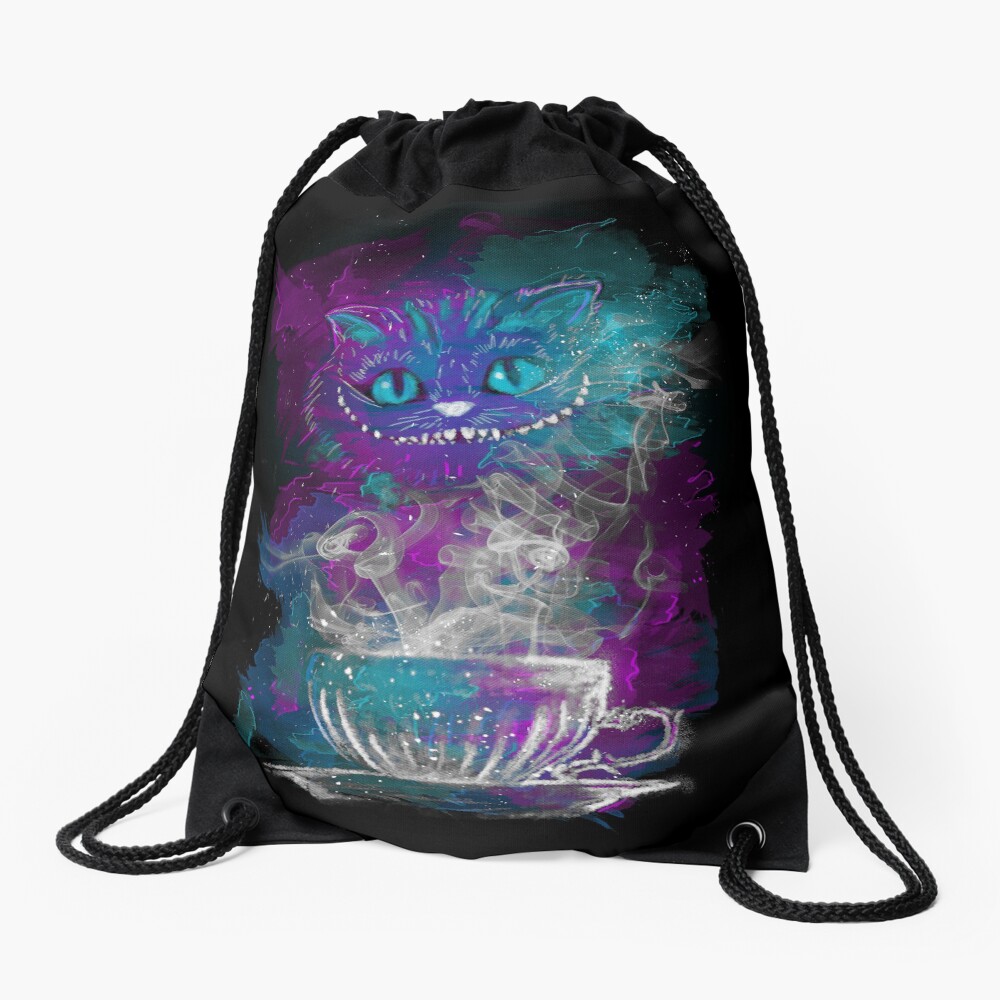 Cheshire's Tea Drawstring Bag