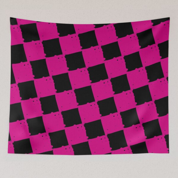 Item preview, Checkerboard Slanted - Pink designed and sold by Madmattman.