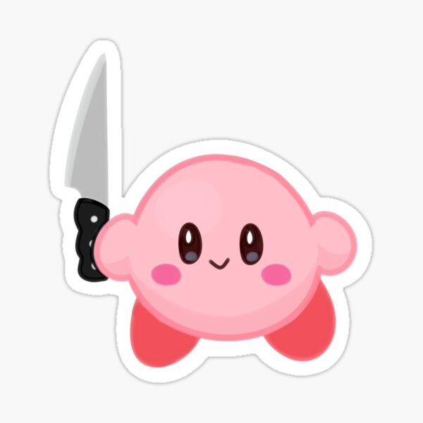 Kirby knife Sticker
