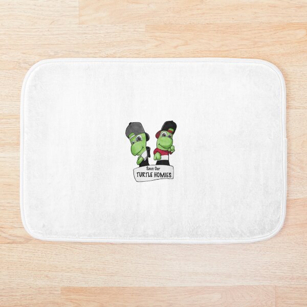 Save Our Turtle Homies! Bath Mat
