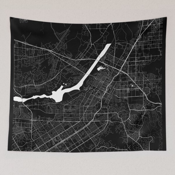 Item preview, Riverside CA Map  designed and sold by Kara515.