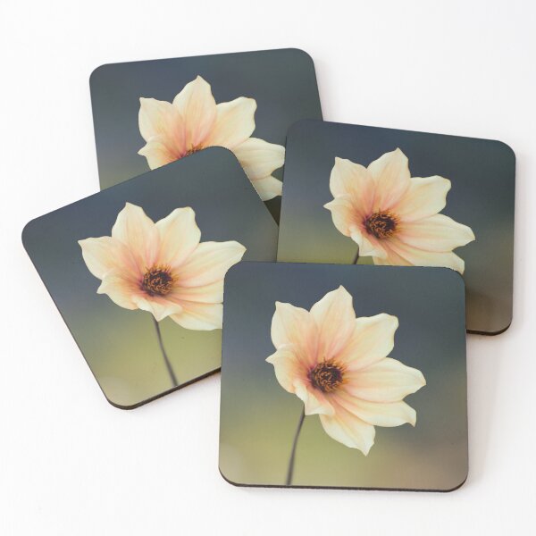 Yellow Flower Coasters (Set of 4)