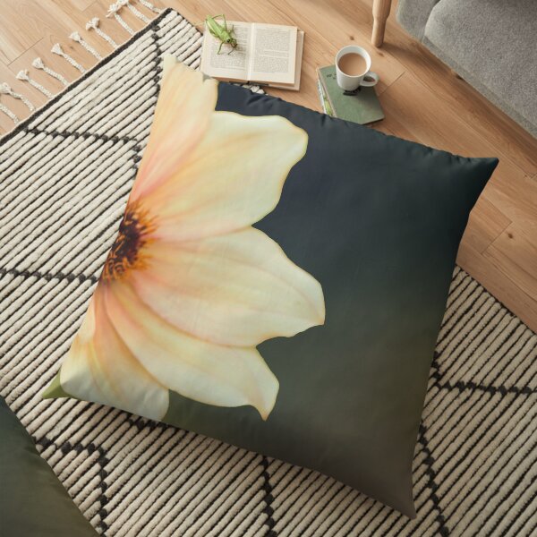 Yellow Flower Floor Pillow
