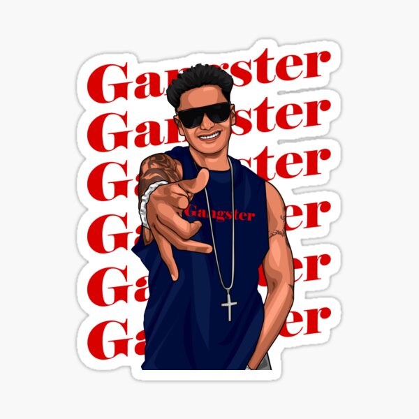 Artikel-Vorschau von DJ Pauly D Gangster mit Shades Blowout und Chain, designt und verkauft von TeagoShirts.