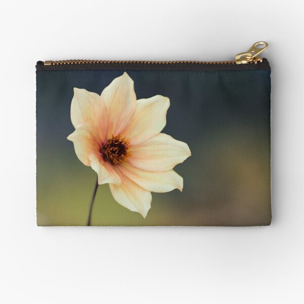 Yellow Flower Zipper Pouch