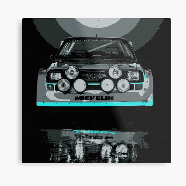 Audi Quattro S1 - GROUP B - RALLY - RACE CAR Metal Print
