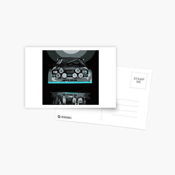 Audi Quattro S1 - GROUP B - RALLY - RACE CAR Postcard