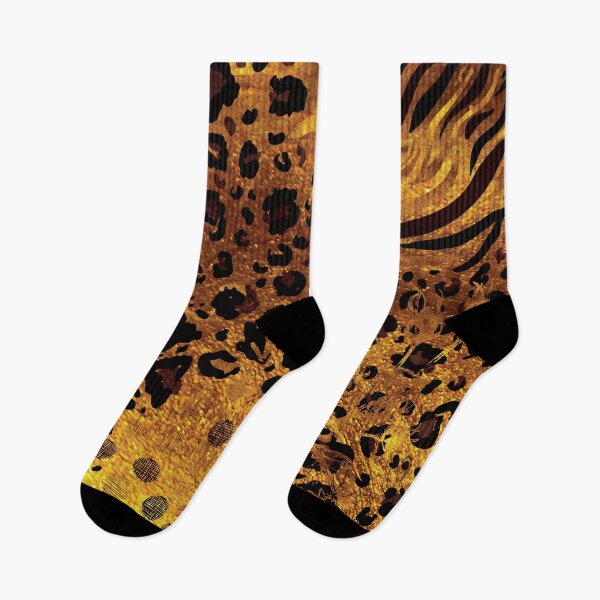 Item preview, Vibrant Gold Bronze Leopard Zebra Snake Safari Printed Pattern  designed and sold by ClaudiaFlores.