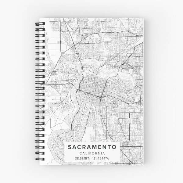 Item preview, Sacramento Map  designed and sold by Kara515.