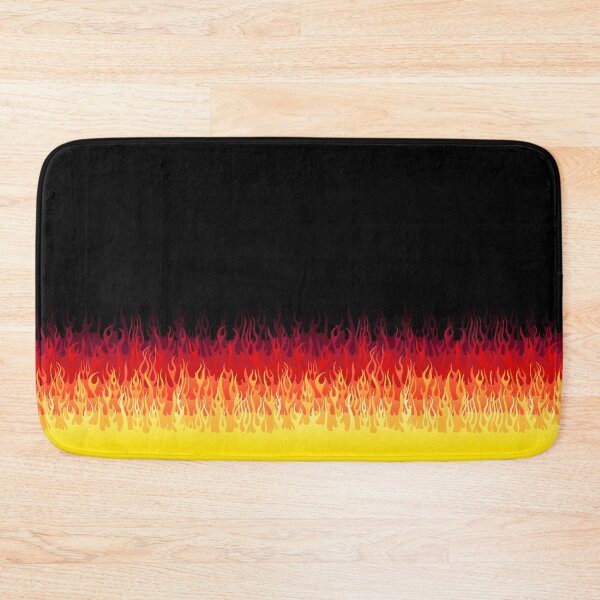 Item preview, Red Hot Rod Flames - Black Background designed and sold by WickedRefined - Nicole Demereckis.