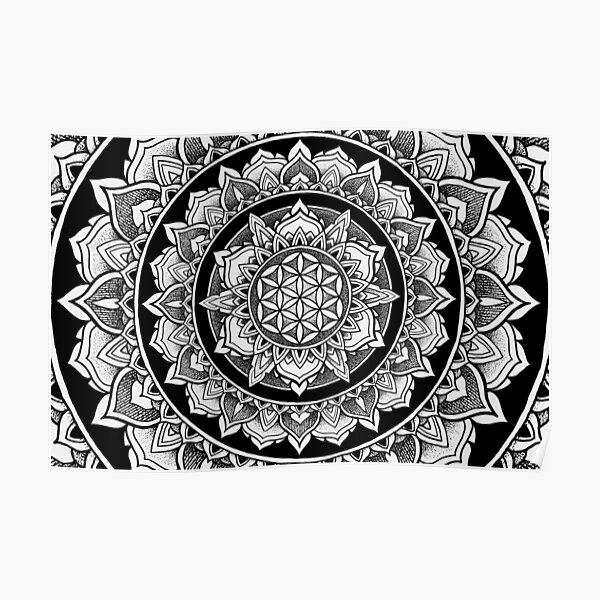 Flower of Life Mandala - Tribute Poster