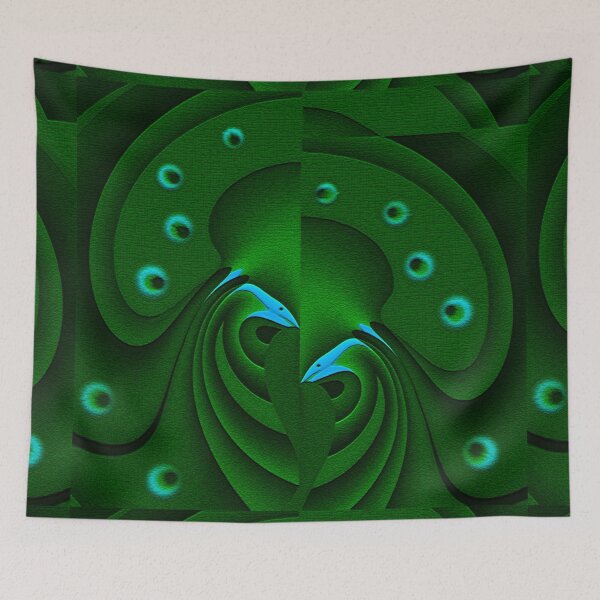 Item preview, Curvilinear Project No.59 ( Peacocks ) designed and sold by CurvilinearArt.