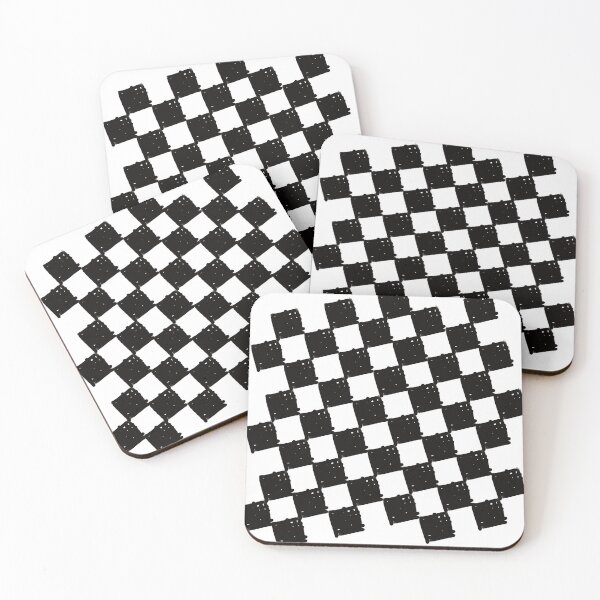 Item preview, Checkerboard Slanted - Black designed and sold by Madmattman.