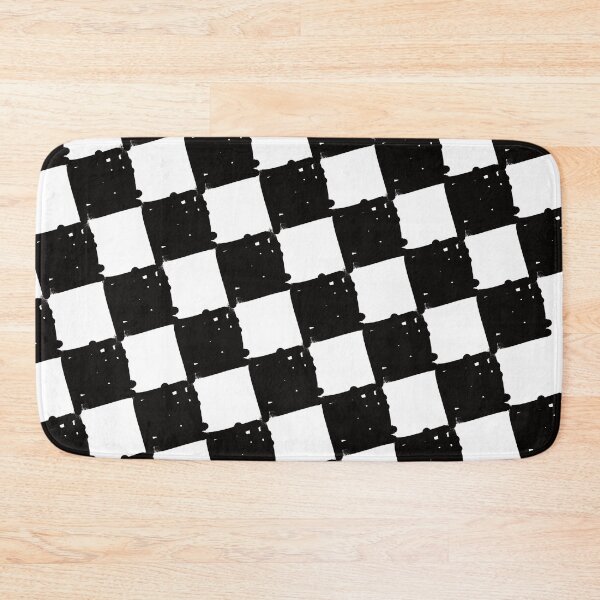 Item preview, Checkerboard Slanted - Black designed and sold by Madmattman.