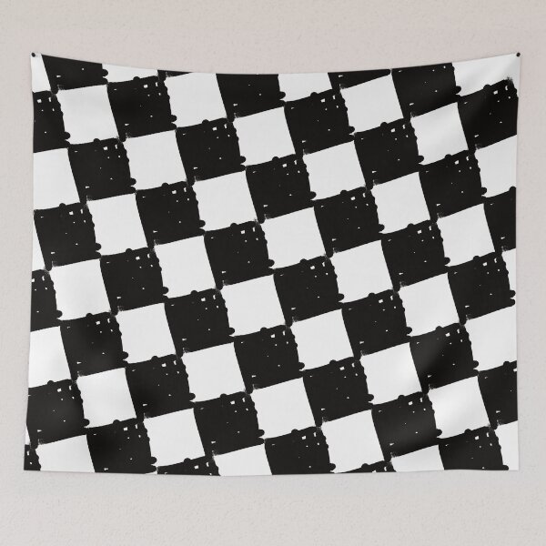 Item preview, Checkerboard Slanted - Black designed and sold by Madmattman.