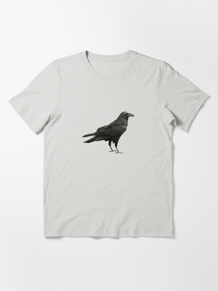 : Beautiful Black Crow Raven Bird Silhouette T-Shirt