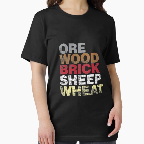 Item preview, Ore Wood Brick Sheet Wheat Funny Settlers Board Game design designed and sold by Jockeybox.