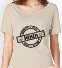 Konoha Jonin Black Distressed Women's Relaxed Fit T-Shirt