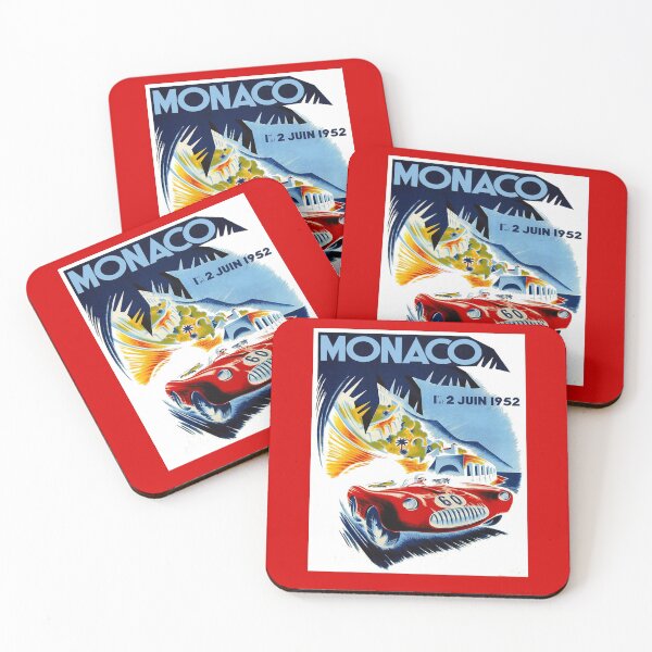 Item preview, MONACO : Vintage 1952 Grand Prix Auto Racing Print designed and sold by posterbobs.