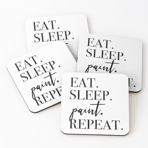 Item preview, Eat Sleep Paint Repeat designed and sold by PeerlessMerch.