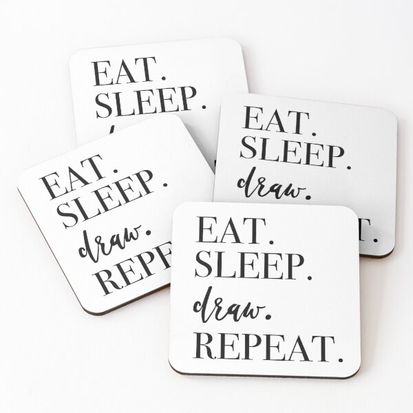 Item preview, Eat Sleep Draw Repeat designed and sold by PeerlessMerch.