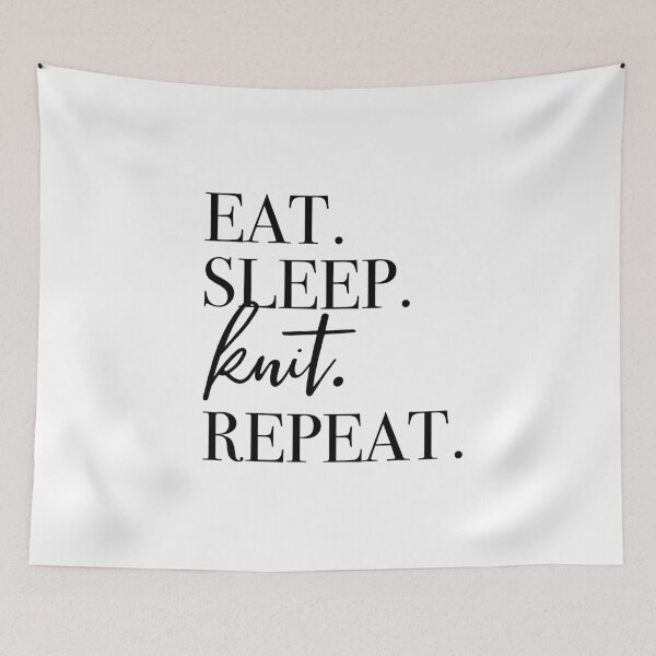 Item preview, Eat Sleep Knit Repeat designed and sold by PeerlessMerch.