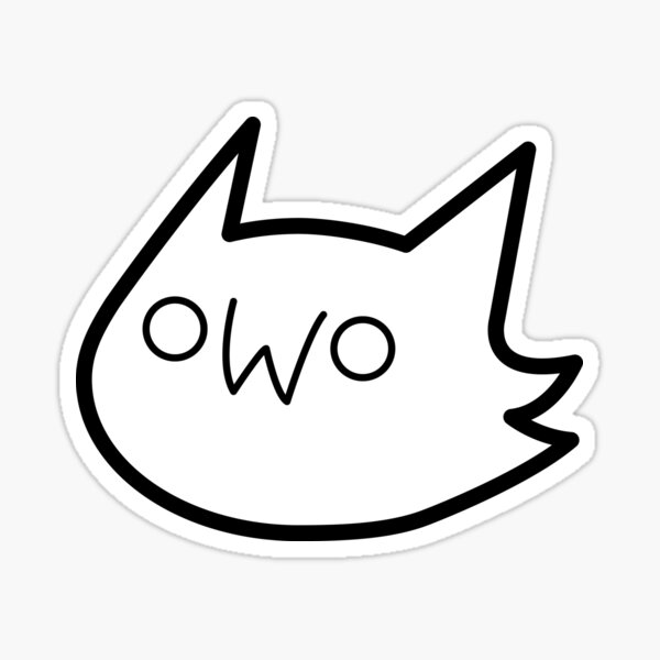 Owo Stickers Redbubble - blue white fursuit top roblox