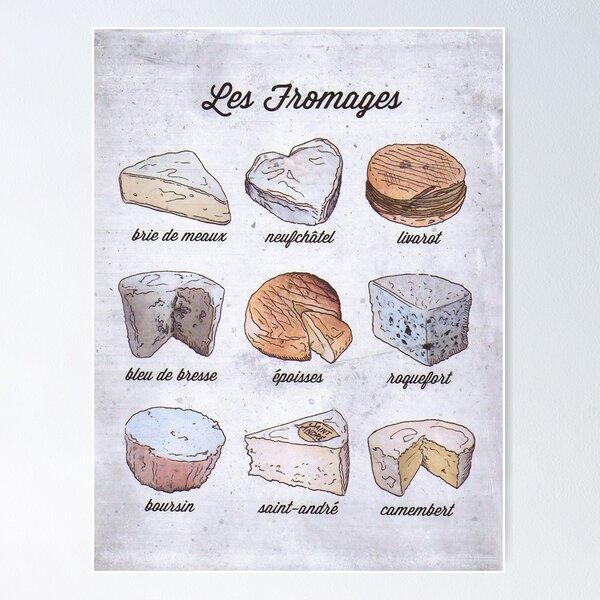 Item preview, The Cheeses of France vintage French Cheese guide designed and sold by Glimmersmith.
