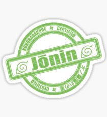 Konoha Jonin Green Distressed Sticker