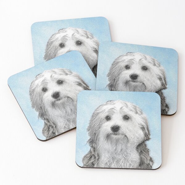 Item preview, Lowchen Painting - Cute Original Dog Art designed and sold by alpendesigns.