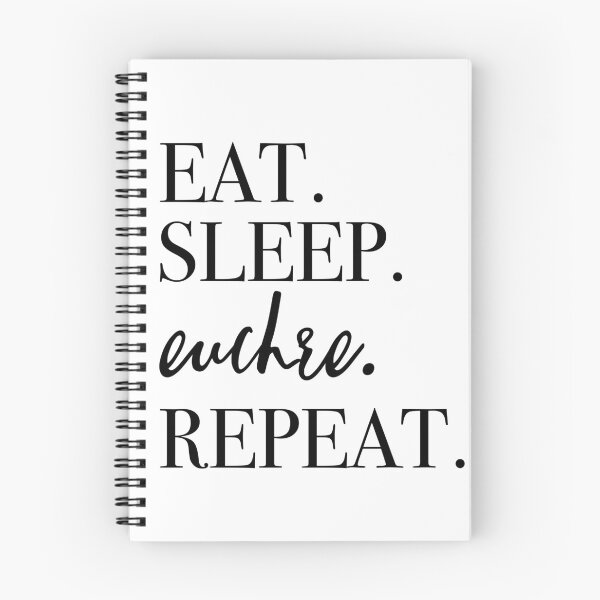 Item preview, Eat Sleep Euchre Repeat designed and sold by PeerlessMerch.