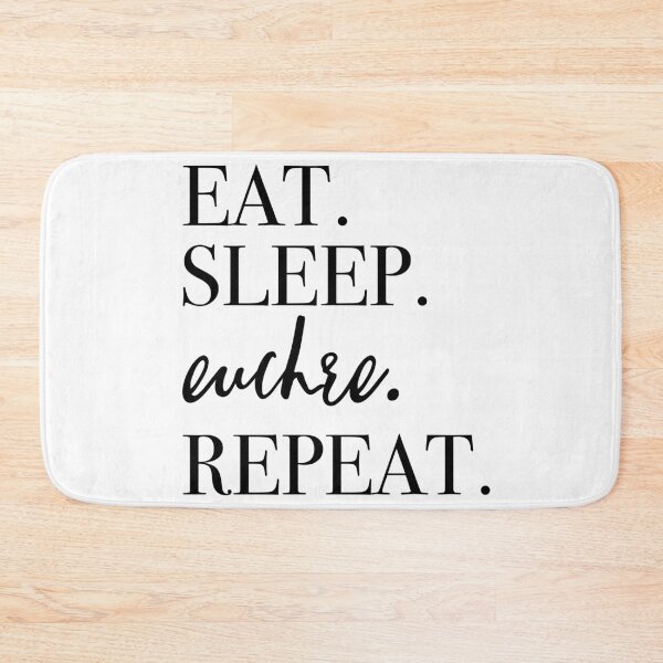 Item preview, Eat Sleep Euchre Repeat designed and sold by PeerlessMerch.