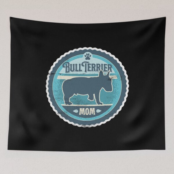 Item preview, Bull Terrier Mom - Distressed English Bull Terrier Silhouette Design designed and sold by DoggyStyles.