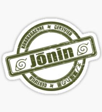 Konoha Jonin Army Green Distressed Sticker