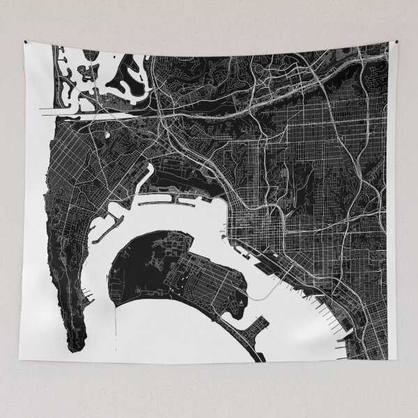 Item preview, San Diego Map designed and sold by Kara515.