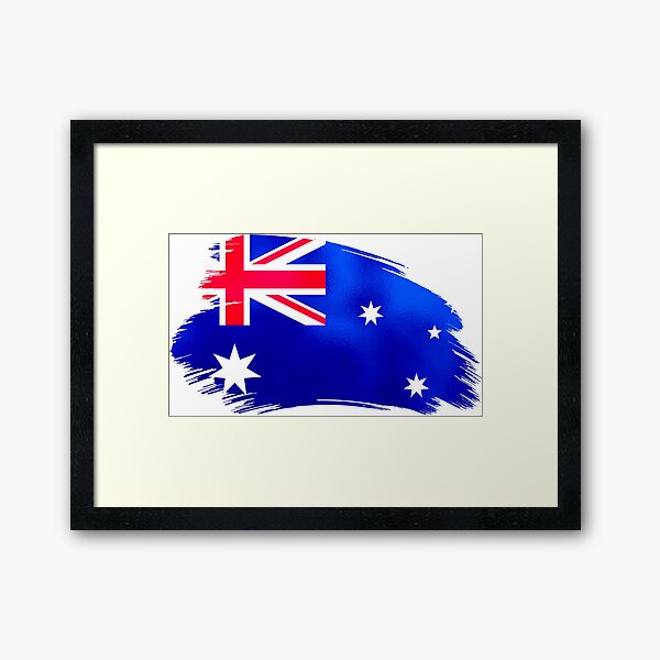 Problem design mens Draw Australia Flag Framed Prints | Redbubble