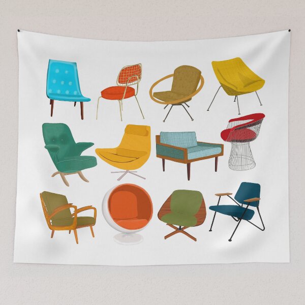Item preview, Mid Century Modern Chair Collection designed and sold by jenbucheli.