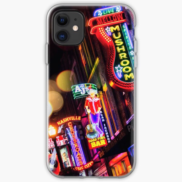 Where All The Lights Are Bright— Broadway, Nashville Tennessee iPhone Soft Case