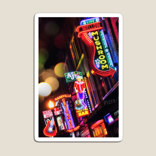 Where All The Lights Are Bright— Broadway, Nashville Tennessee Magnet
