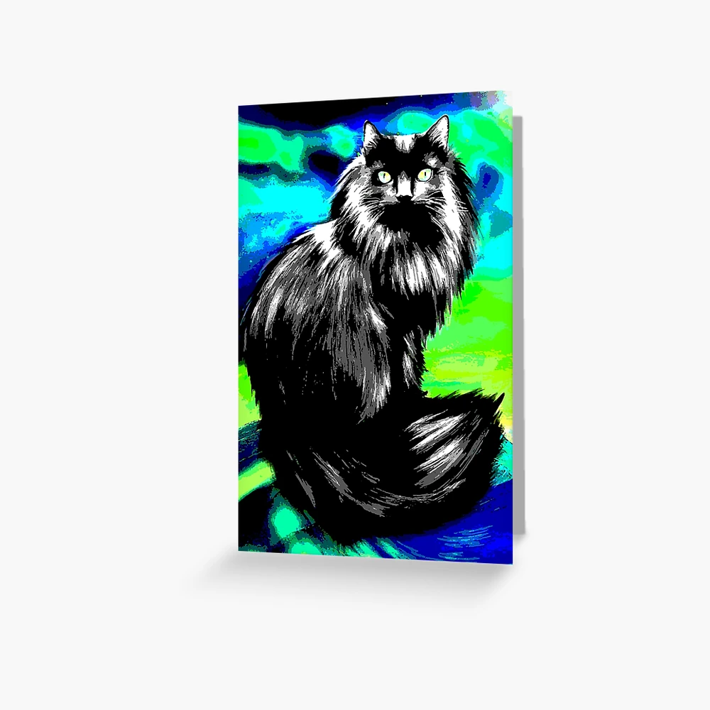The Hairy Puss Greeting Card for Sale by Camwiz | Redbubble