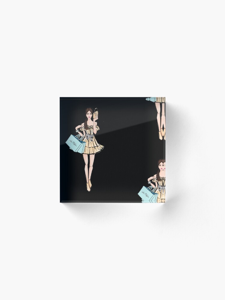 Alternate view of Let's go shopping Acrylic Block