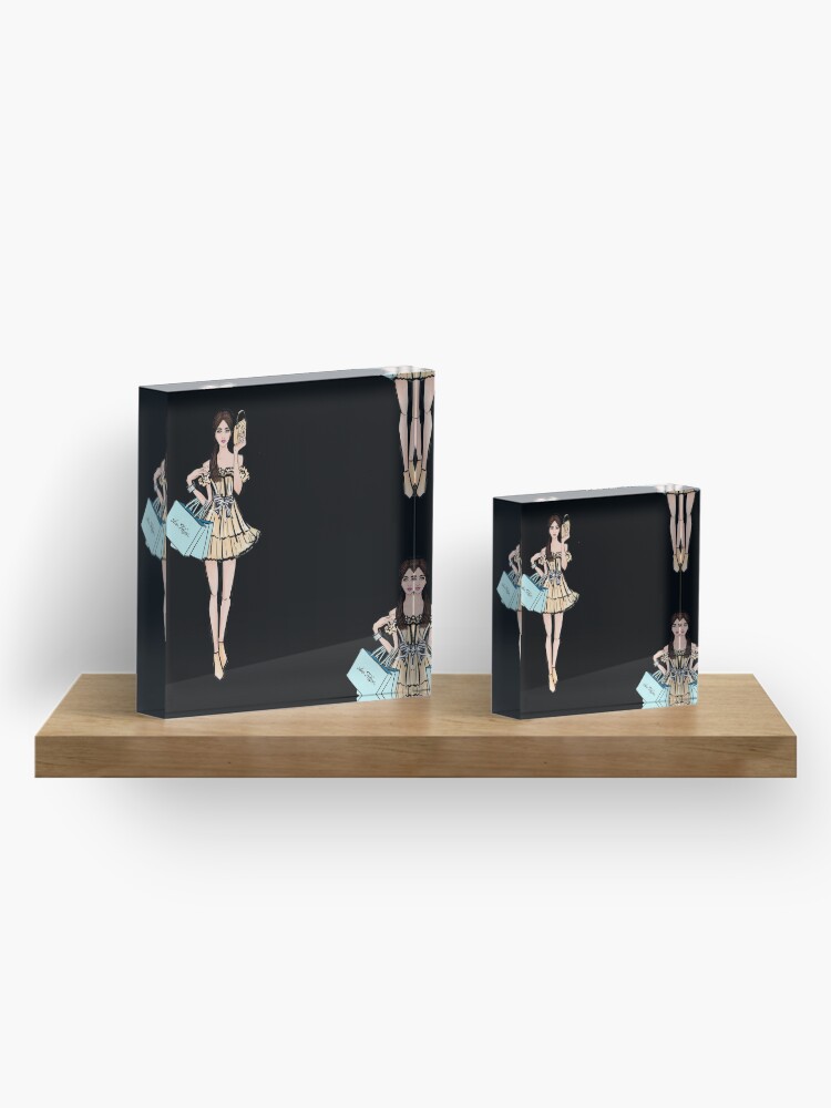 Alternate view of Let's go shopping Acrylic Block